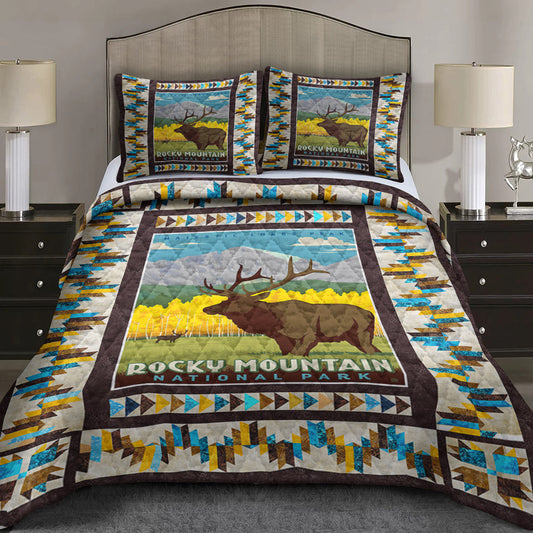 Rocky Mountain US National Park Quilt Bedding Set TL070602QS