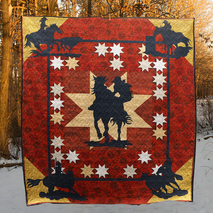 Rodeo Girls Western Quilt Blanket HN070605M