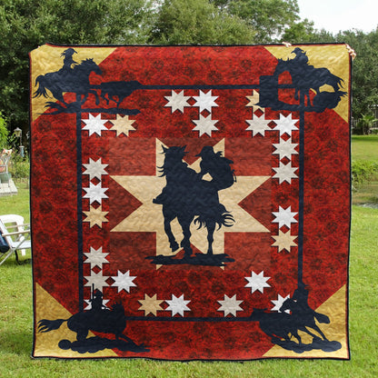 Rodeo Girls Western Quilt Blanket HN070605M