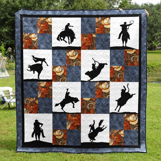 Rodeo Cowboy Quilt Blanket TL070603Y