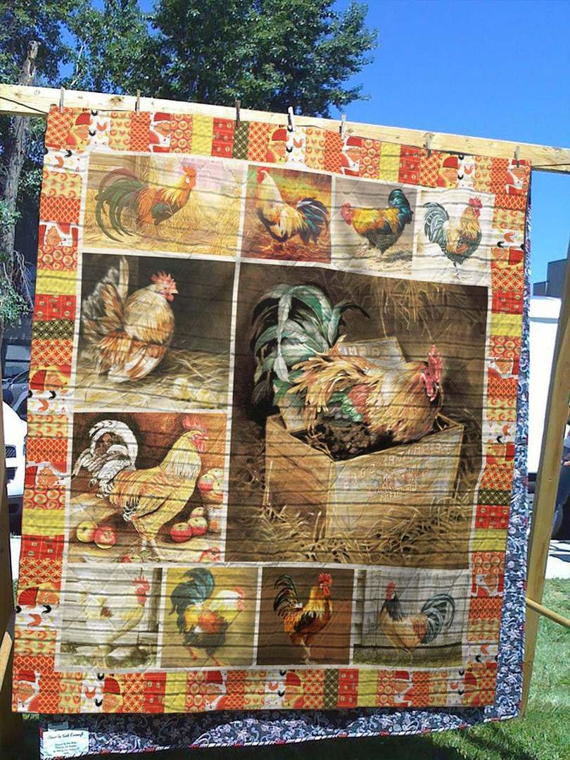 Rooster VM090534 Quilt Blanket