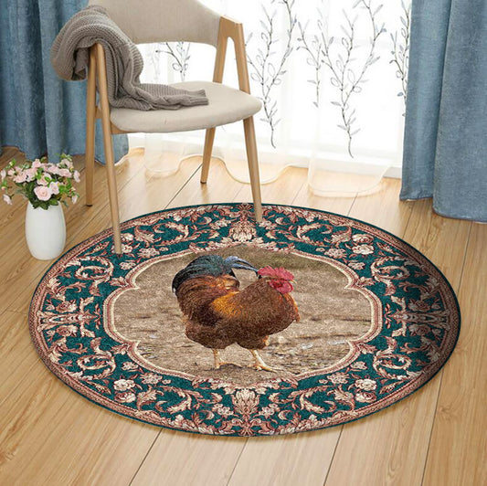 Rooster CG190960TM Round Area Rug