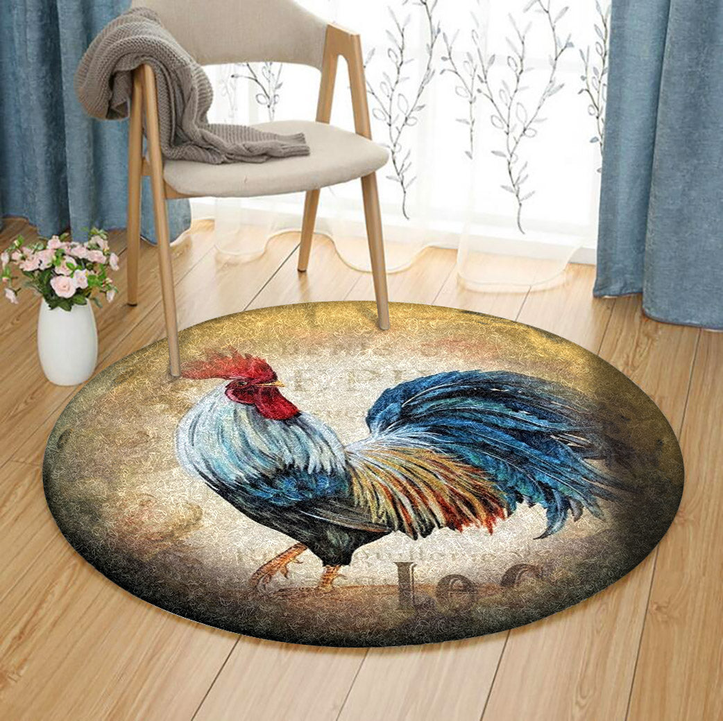 Rooster CG190961TM Round Area Rug