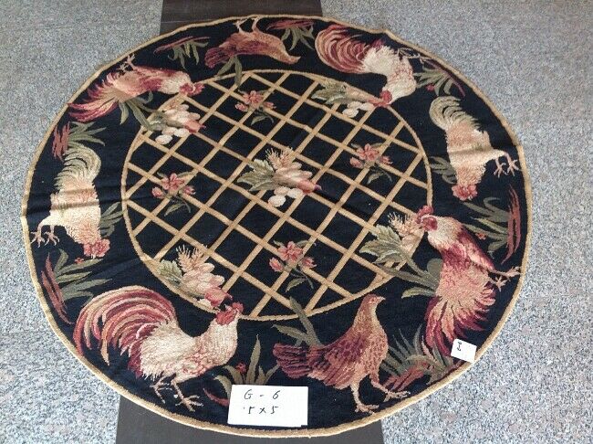 Rooster CLM250966TM Round Area Rug