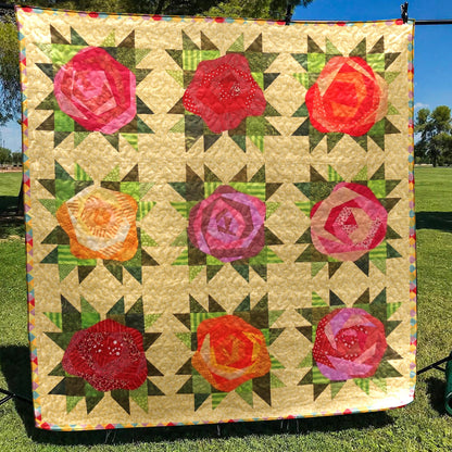 Rose CLA1810461Q Quilt Blanket