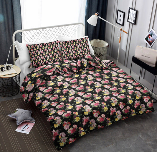 Rose Pattern Print Design CLA19101456B Bedding Sets