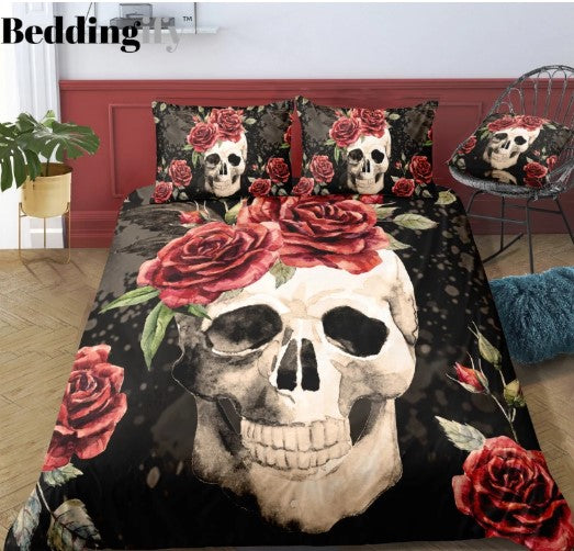 Rose Skull CL23100400MDB Bedding Sets