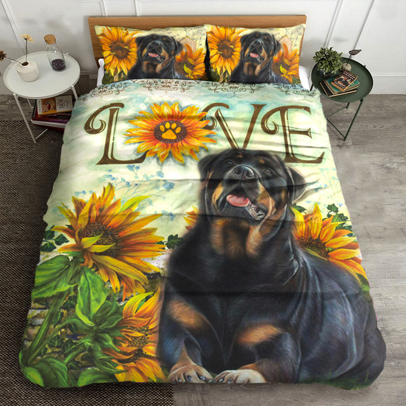 Rottweiler And Sunflower TL0710161B Bedding Sets