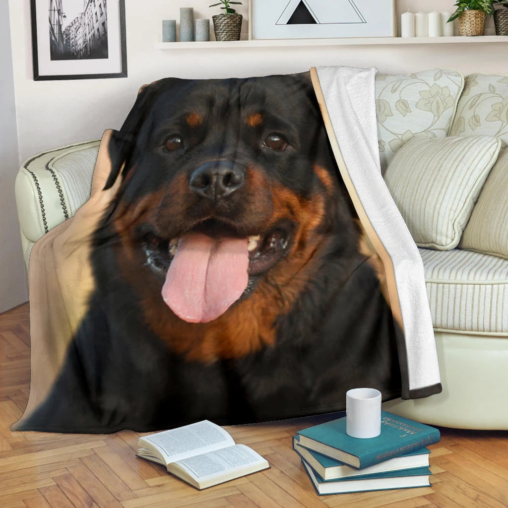 Rottweiler CLM2410276S Sherpa Fleece Blanket