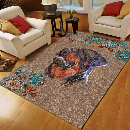 Rottweiler Dog HM270751 Rug