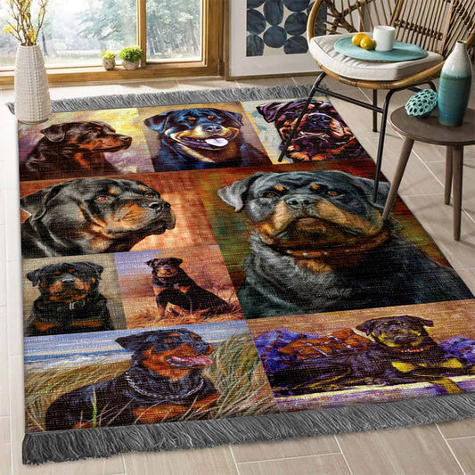 Rottweiler HM1809149F Decorative Floor-cloth