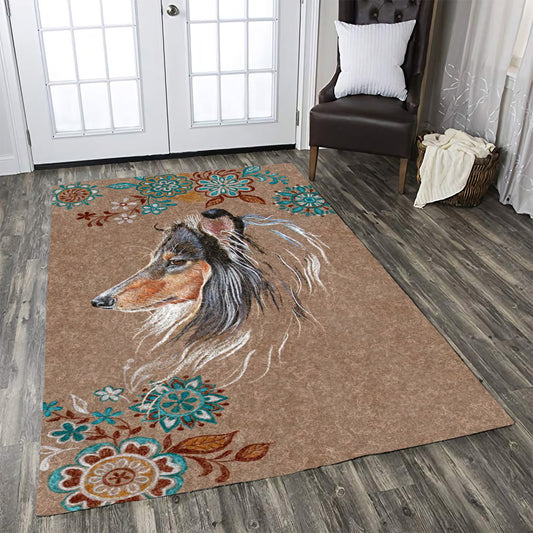 Rough Collie Dog HM270752 Rug