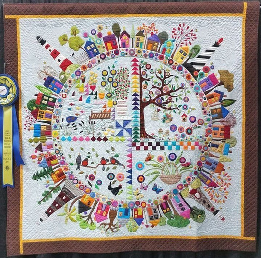 Round The Garden CLM290640 Quilt Blanket