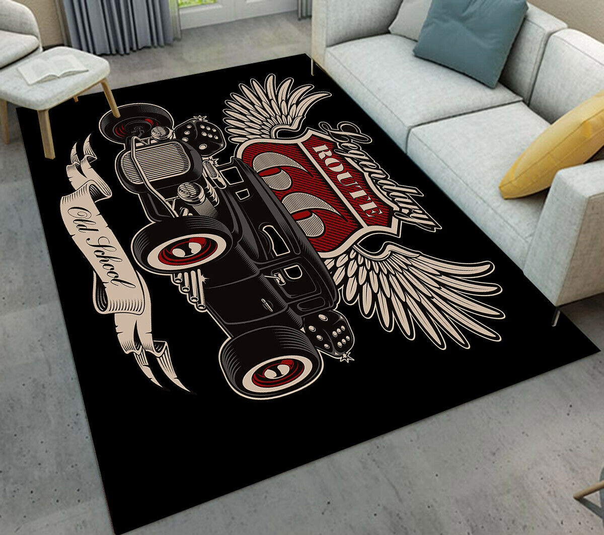 Route 66 Car CLM190960M Rug