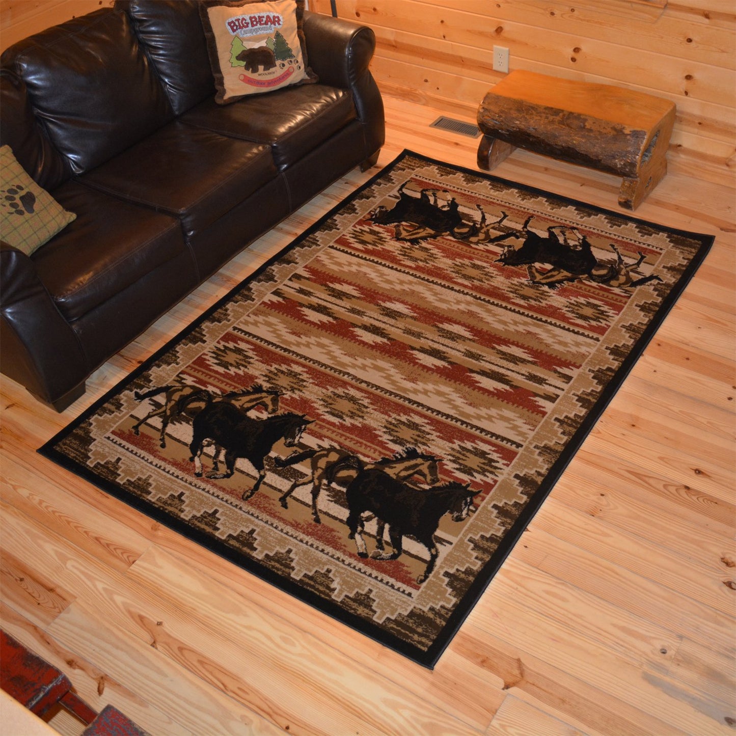 Running Horses CLG1910108R Rug