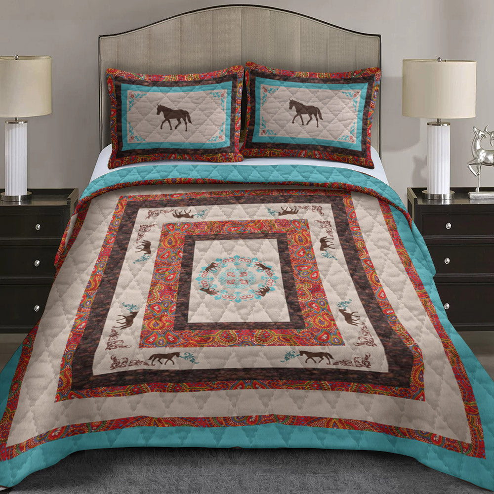 Rustic Horse CLA2609190B Quilt Bedding Set