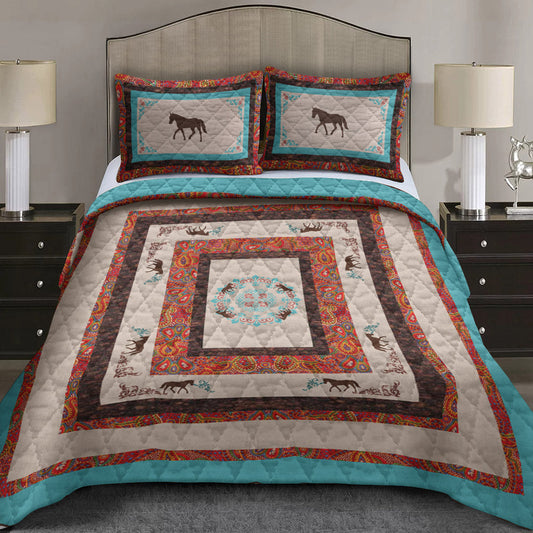 Rustic Horse CLA2709183B Quilt Bedding Set