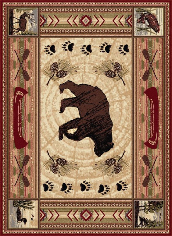 Rustic Bear CLA0410100R Rug