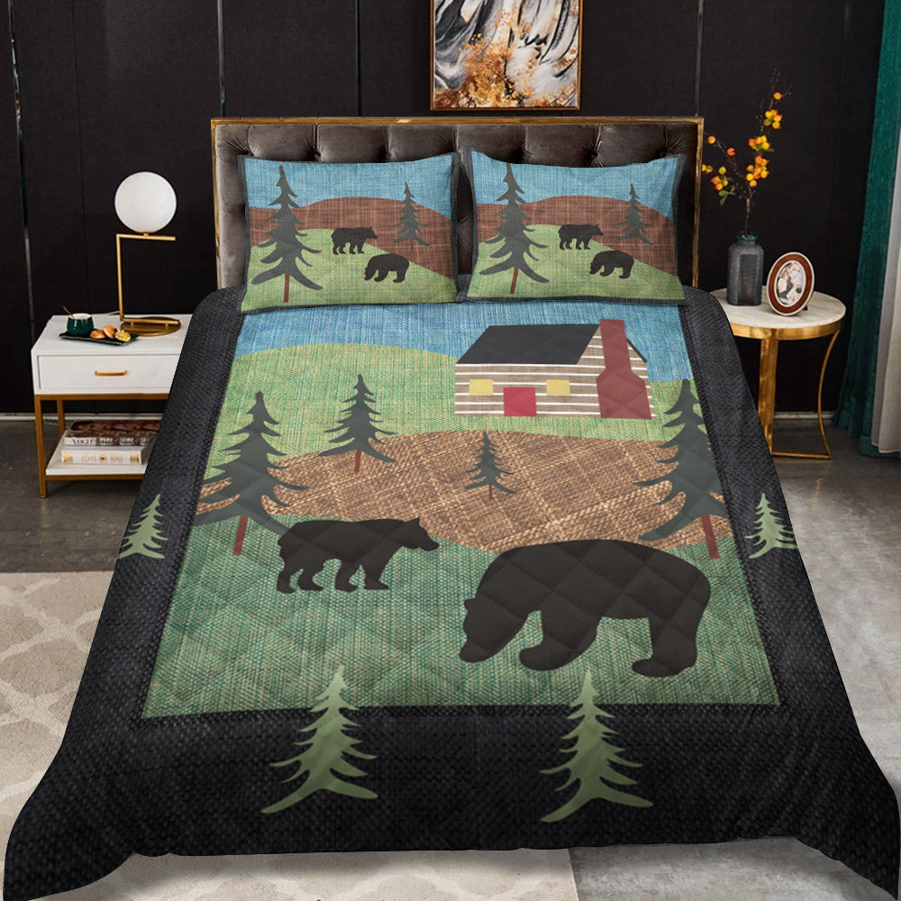 Rustic Bear CLA2809354B Quilt Bedding Set