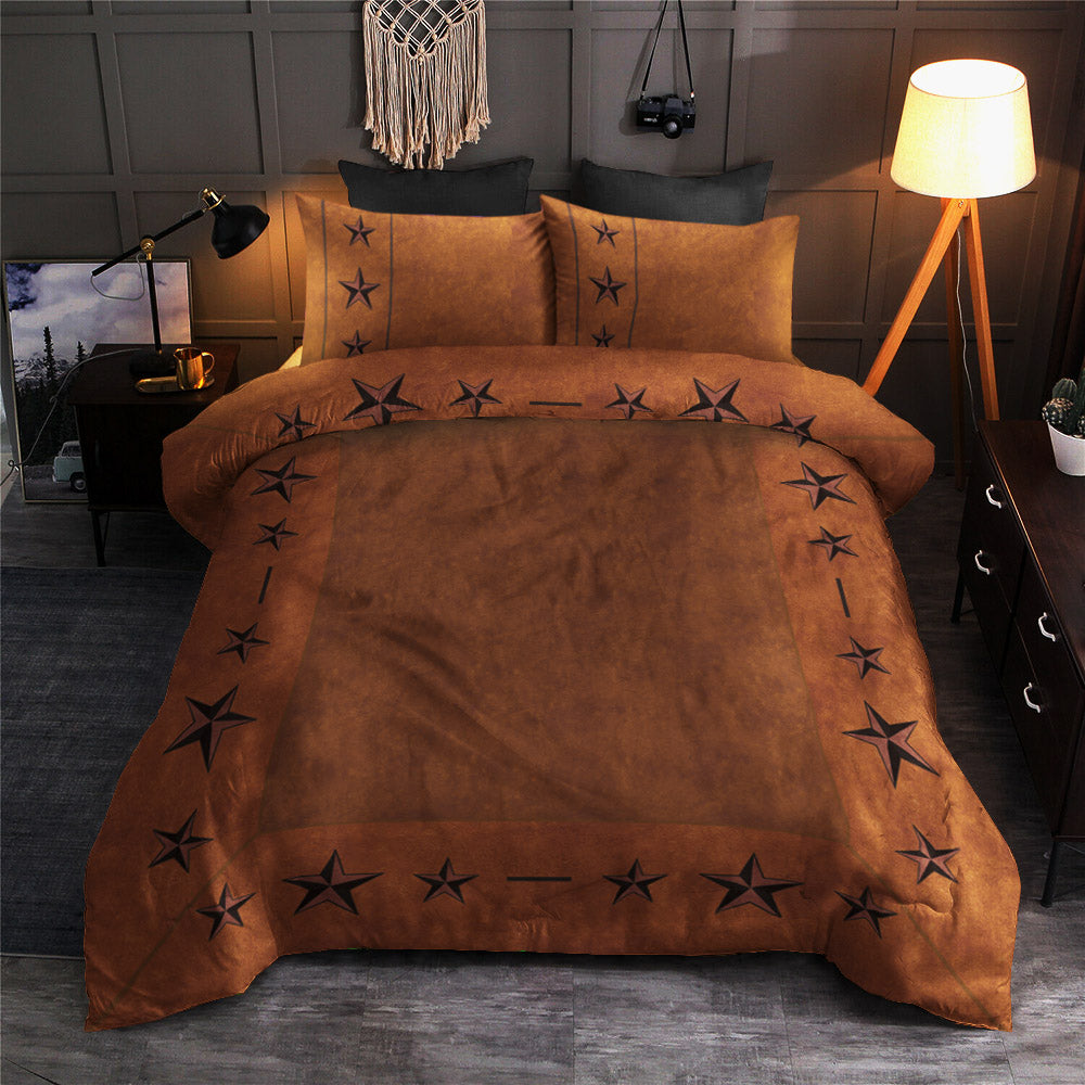 Rustic Camel Brown Texas Star Western Star CLM2110431B Bedding Sets