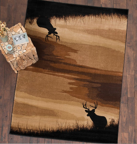 Rustic Deer CLA0410118R Rug