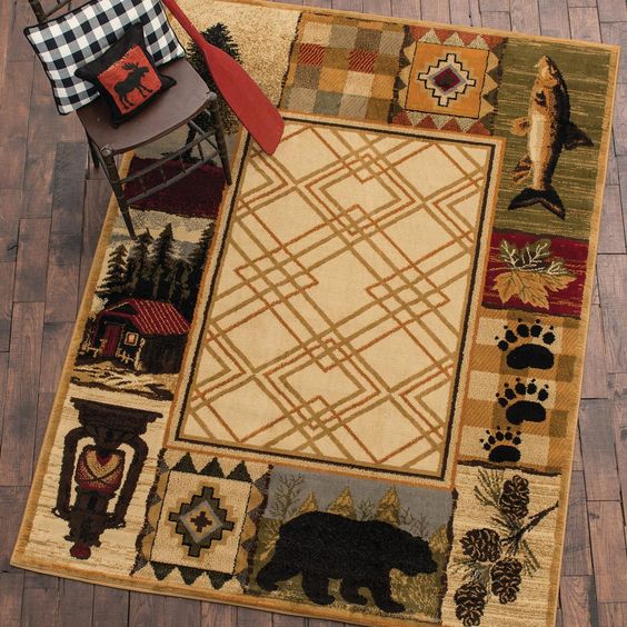 Rustic Hunting CLA2509364R Rug