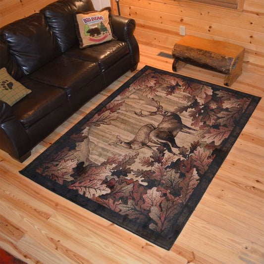 Rustic Lodge Deer Hunt CLA2509367R Rug