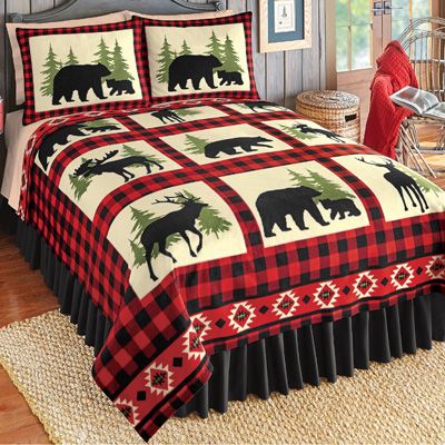 Rustic Moose And Bear CLA2709188B Bedding Sets