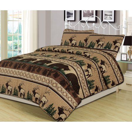 Rustic Moose Bear CLA2609191B Bedding Sets