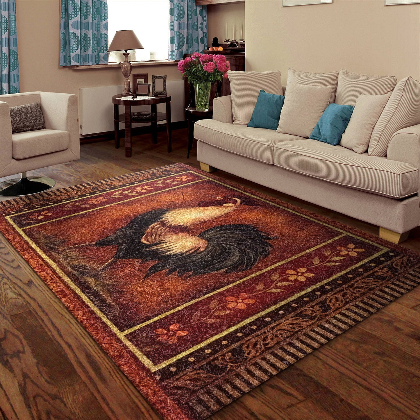 Rustic Rooster AA0910100M Rug