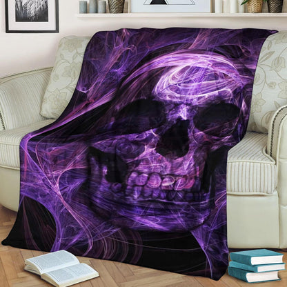 Skull CL1208161MD Sherpa Fleece Blanket