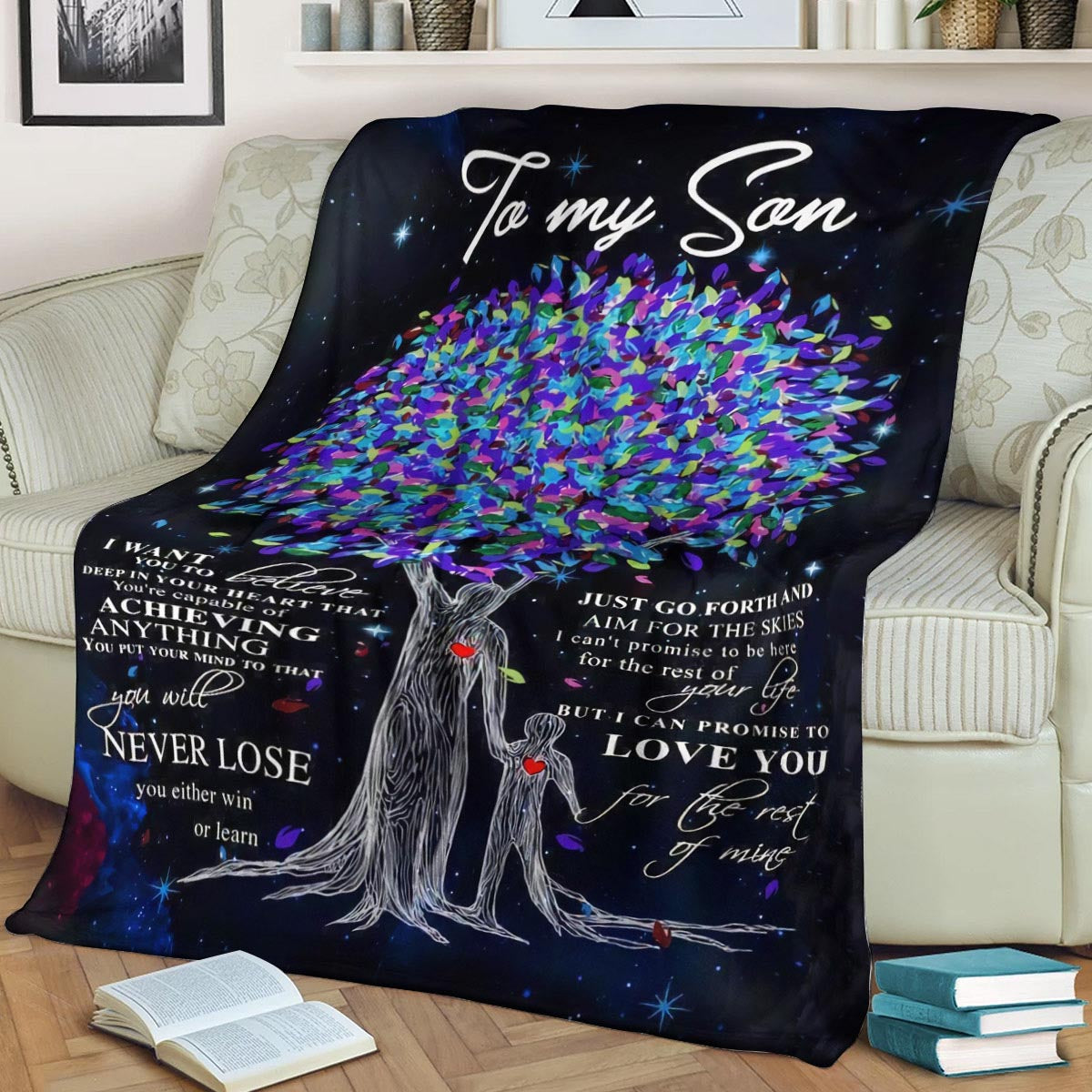 SON Love you for the rest of mine Dad CLA1910191F Sherpa Fleece Blanket