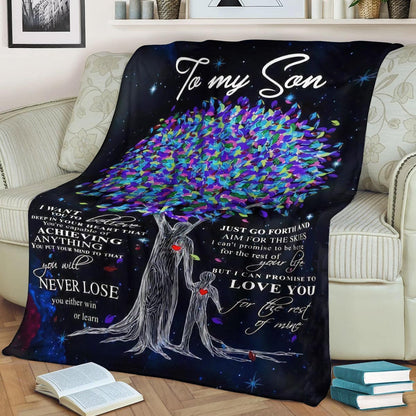 SON Love you for the rest of mine Dad CLA1910191F Sherpa Fleece Blanket