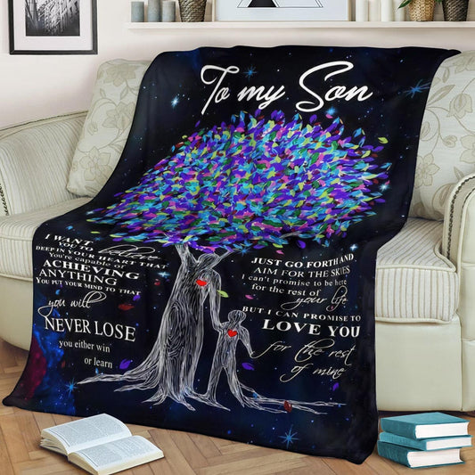 SON Love you for the rest of mine Dad CLA1910191F Sherpa Fleece Blanket