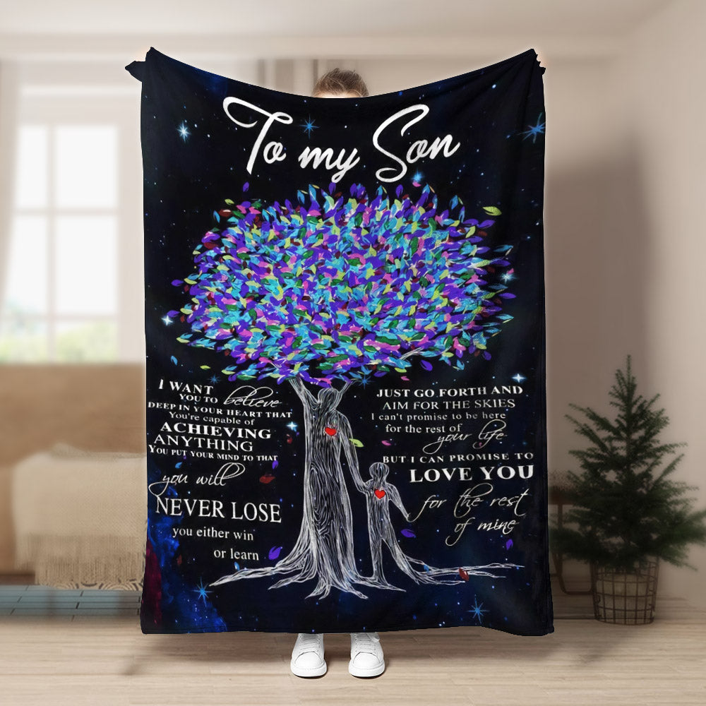 SON Love you for the rest of mine Dad CLA1910191F Sherpa Fleece Blanket