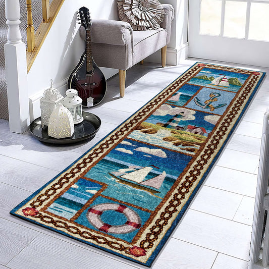 Sailboat And Lighthouse ML280914RU Runner Rug
