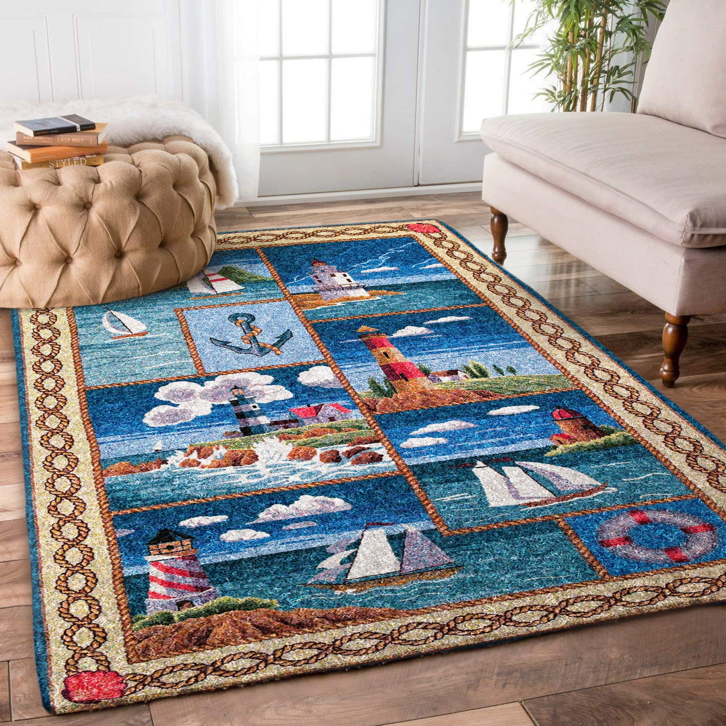 Sailboat And Lighthouse ML2809163R Rug
