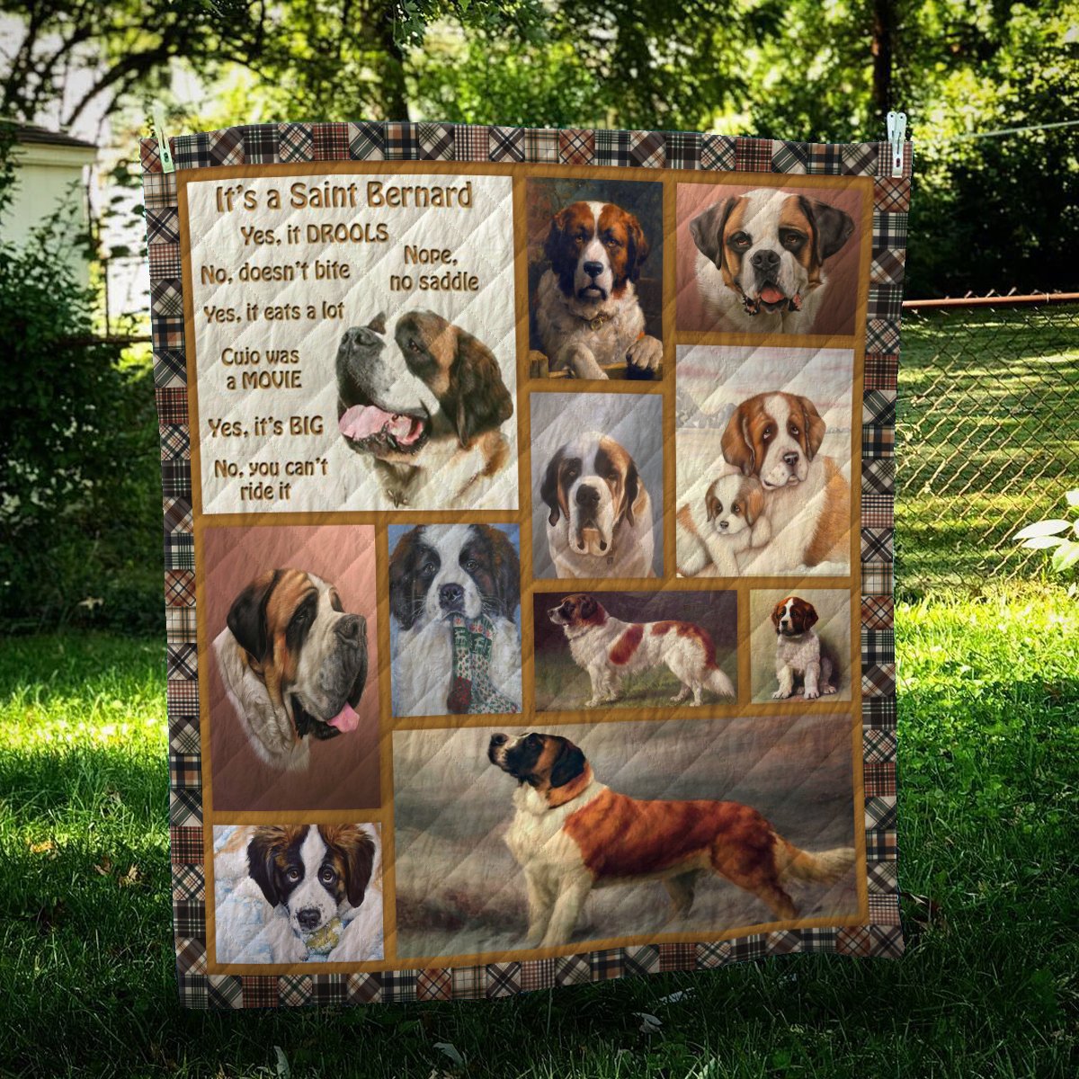 Saint Bernard CL10100223MDQ Quilt Blanket