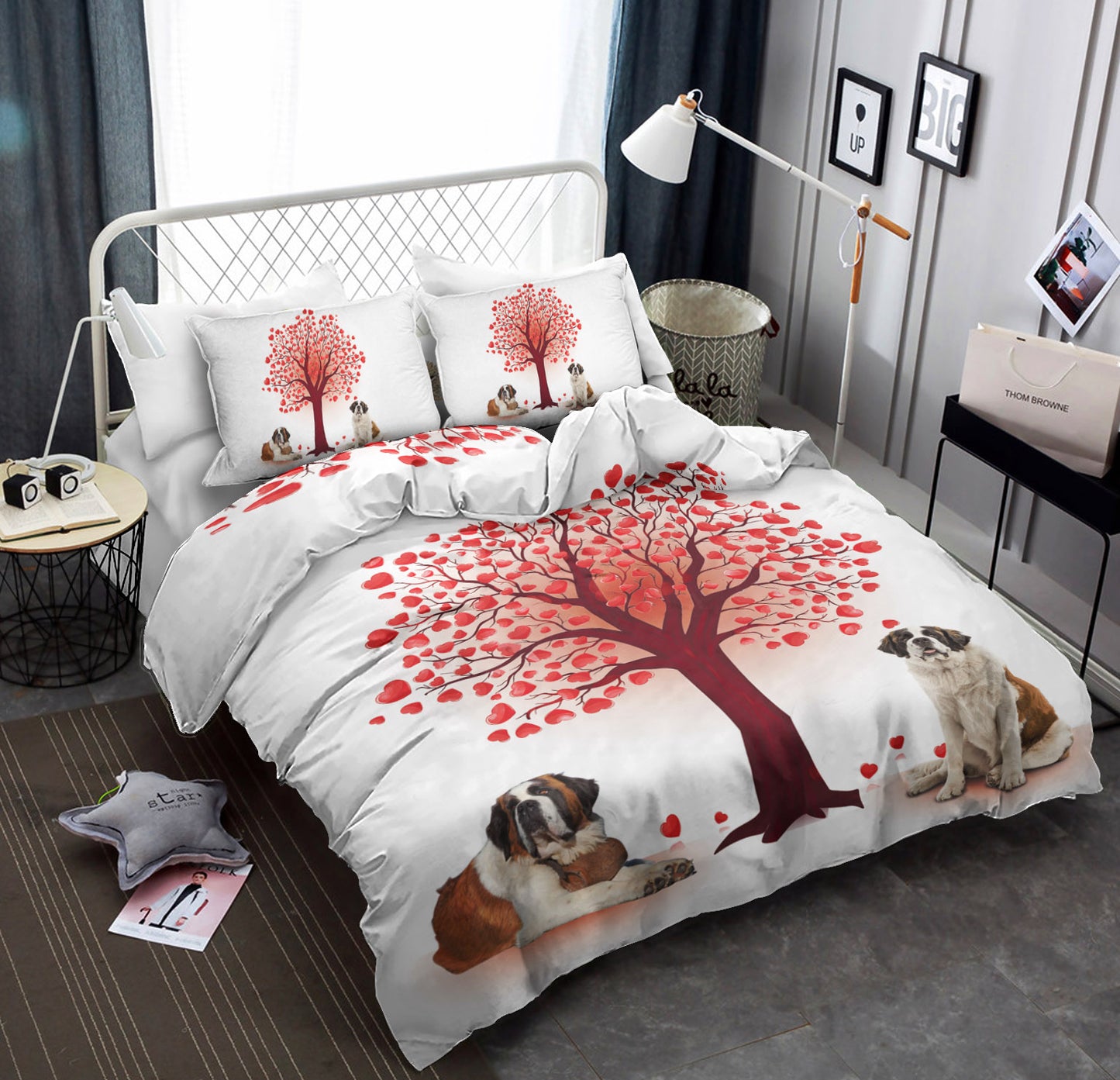 Saint Bernard Heart Tree CLM3010506B Bedding Sets
