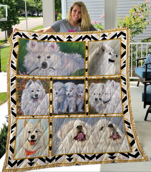 Samoyed CL11110269MDQ Quilt Blanket