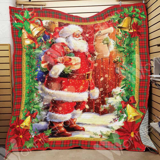 Santa Christmas CL15100341MDQ Quilt Blanket