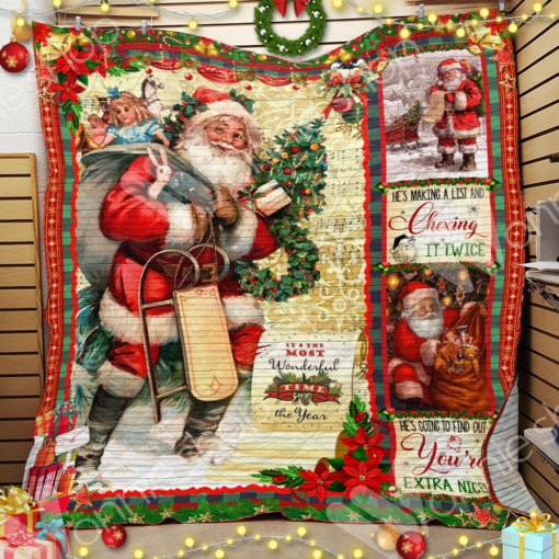 Santa Christmas CL15100347MDQ Quilt Blanket