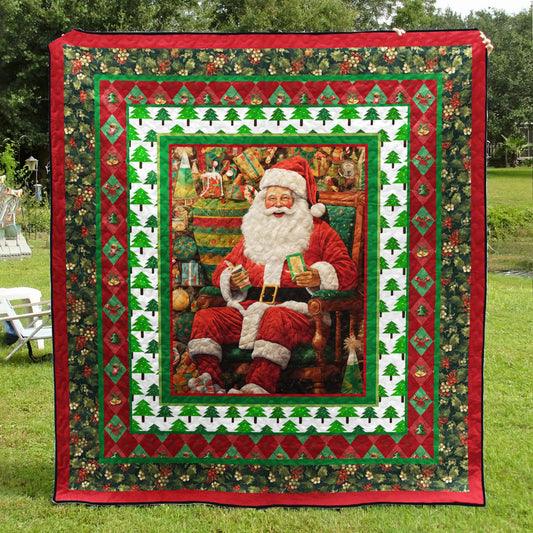 Santa Christmas CLA2110401Q Art Quilt