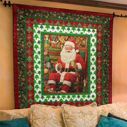 Santa Christmas CLA2110401Q Art Quilt