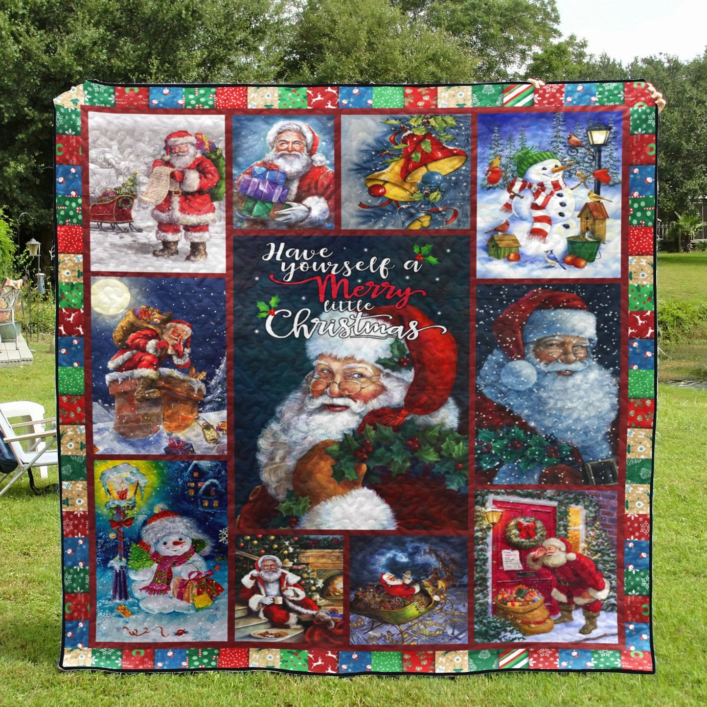 Santa Claus HM081103D Quilt Blanket