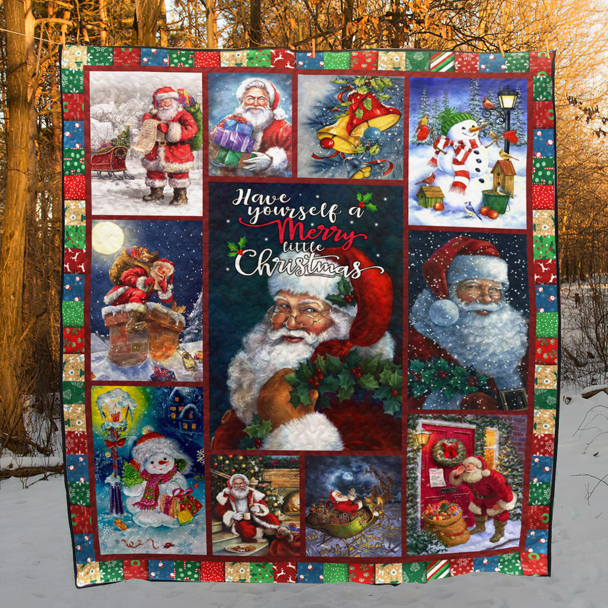 Santa Claus HM081103D Quilt Blanket