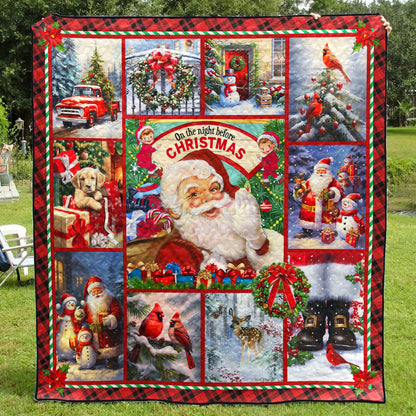 Santa Merry Christmas HM281009D Art Quilt