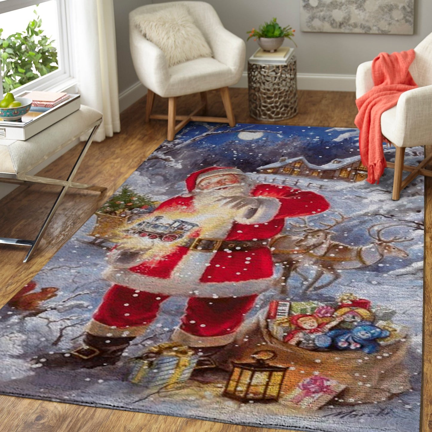 Santa Christmas CL07110410MDR Rug