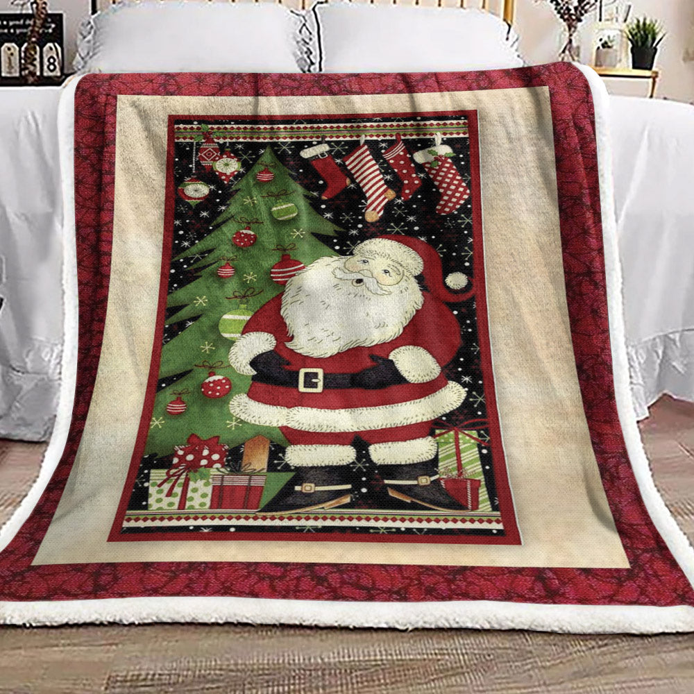 Santa Claus Christmas BL1210126F Sherpa Fleece Blanket