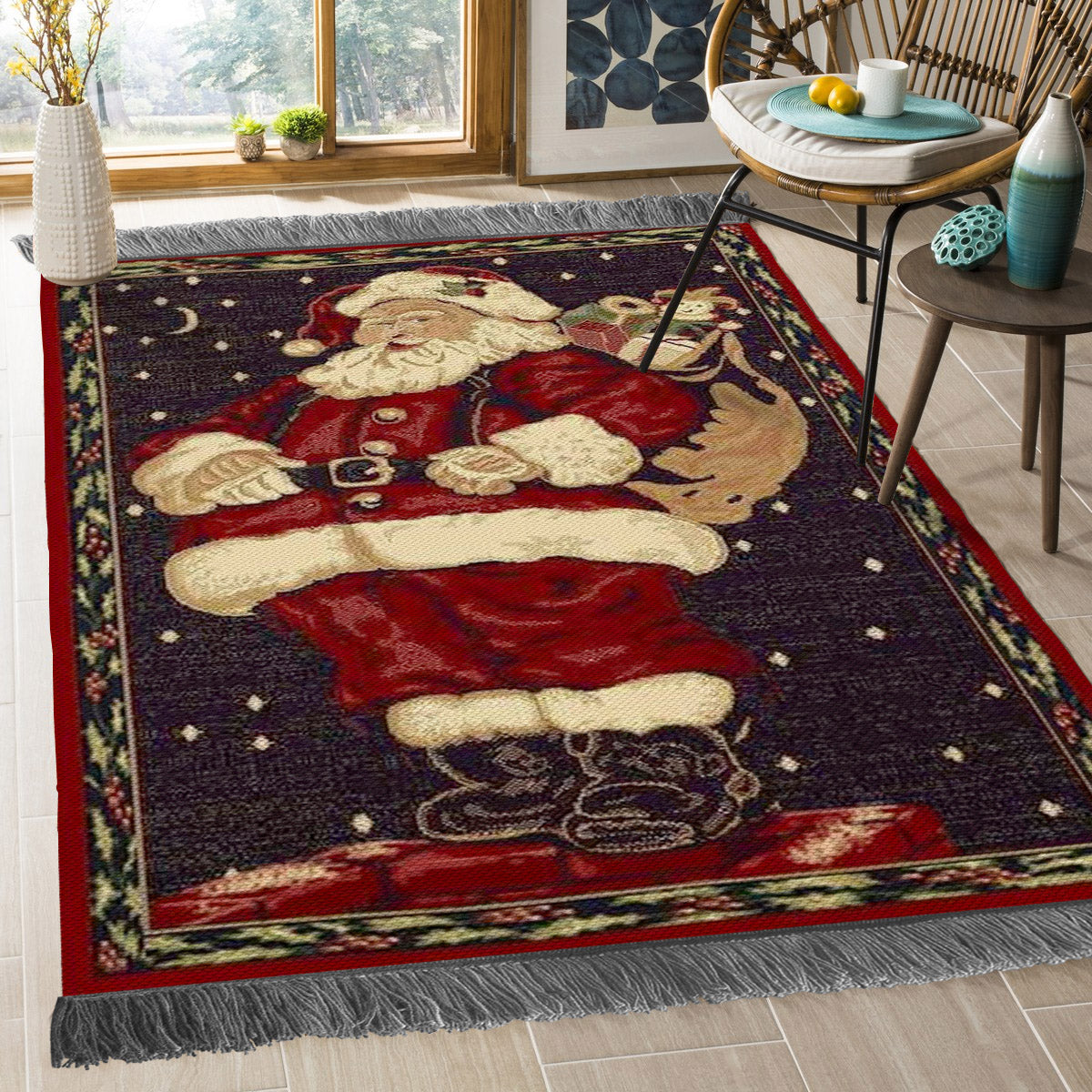 Santa Clause HN2409148O Decorative Floor-cloth